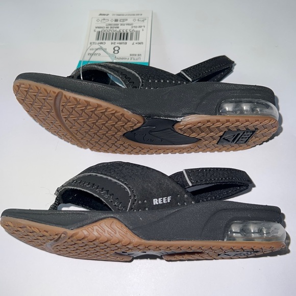 REEF LITTLE FANNING SANDALS SIZE 8 - Picture 5 of 6